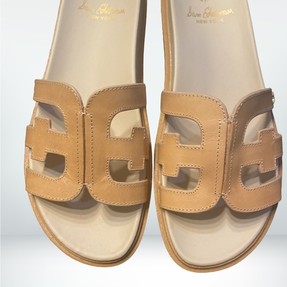 Tan Sam Edelman sandal slides - Picture 3 of 3